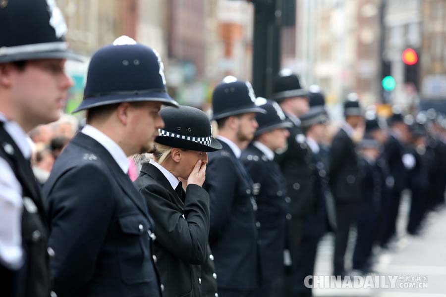 英國倫敦舉行恐襲殉職警察葬禮