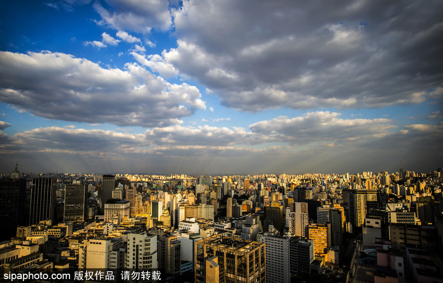 城市大片 巴西圣保羅日落美景