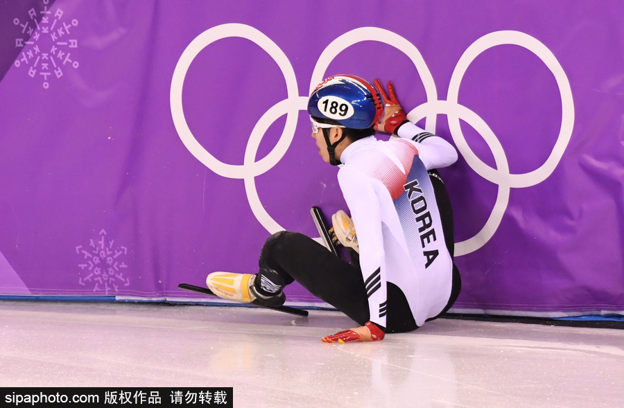 2018平昌冬奧會短道速滑：男子5000米接力A組決賽 中國隊摘銀