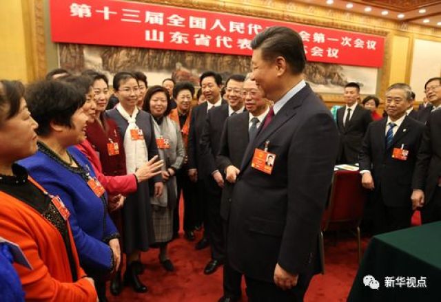 在這里，總書記和基層書記面對面