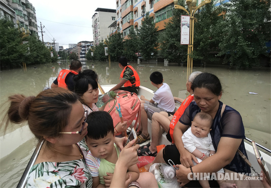 重慶長江、嘉陵江、涪江洪水過境