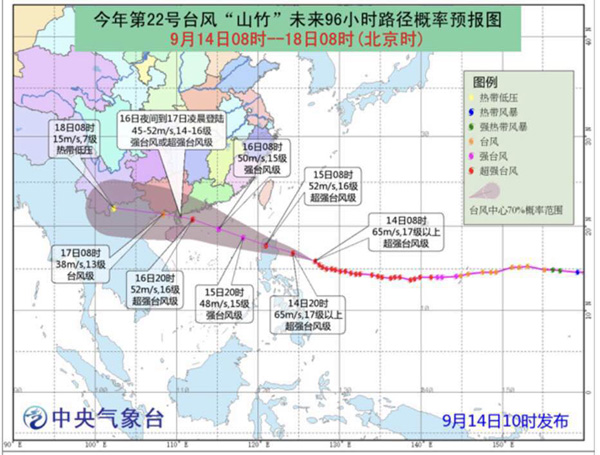 最強臺風“山竹”來了！華南將遭遇狂風暴雨